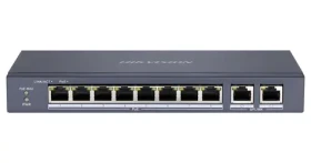 Hikvision DS-3E0310P-E/M / Switch / 8x 100 Mbps RJ-45 PoE / 2x GbE RJ-45 / 60W PoE budget / Extend (DS-3E0310P-E/M)
