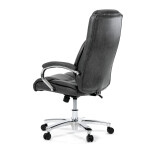 Kancelářské křeslo, houpací mechanismus, šedá ekokůže, KA-F1385 GREY