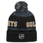 Outerstuff Dětská zimní čepice Vegas Golden Knights NHL Puck Pattern Cuffed Pom