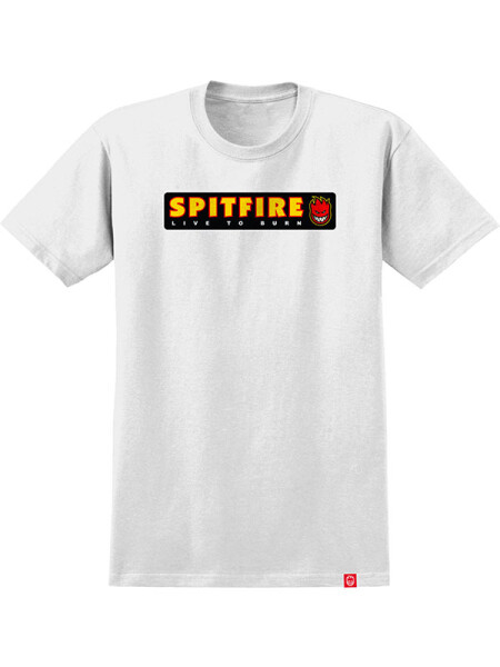 Spitfire LTB WHITE MULTI COLOR Print pánské tričko krátkým rukávem