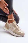 Béžové dámské tenisky vyrobené z eko kůže Kaimans 38