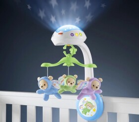 Fisher Price kolotoč nad postýlku motýlci 3v1