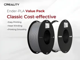 Creality Filament Ender-PLA bílá + šedá / struna pro 3D tiskárnu / PLA / 1.75mm / 2x1kg (3301010365)