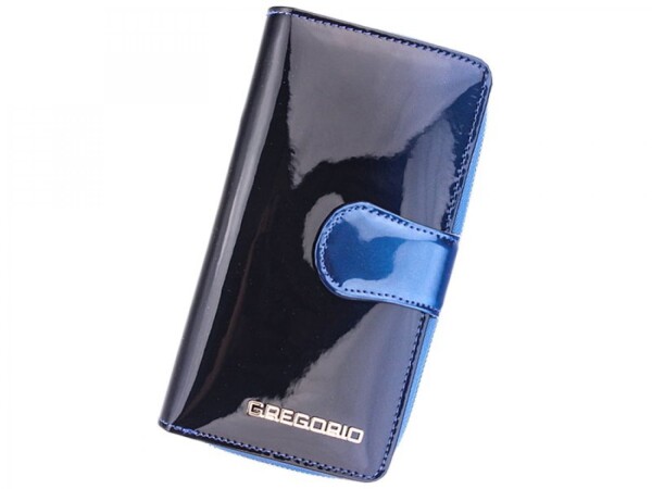 Elegantní dámská kožená peněženka Gregorio Sibyla, modrá