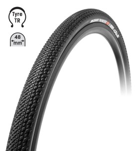 Plášť TUFO Gravel THUNDERO 700 x 48C, bezdušový černý
