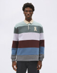 Armedangels Aadru LS Rugby Fleece 3447 mystic swamp-steel melange S