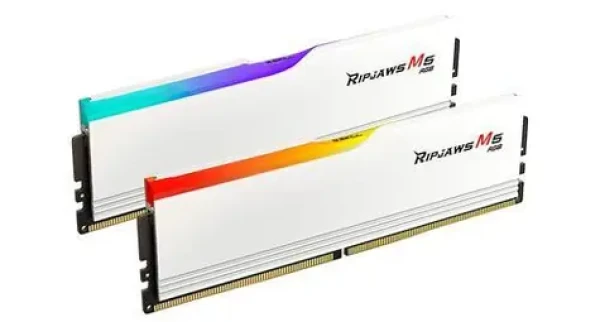G.Skill Ripjaws M5 RGB bílá 64GB (2x 32GB) 6400MHz / DDR5 / CL32 / DIMM / 1.4V / XMP 3.0 (F5-6400J3239G32GX2-RM5RW)