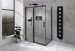 GELCO - DRAGON BLACK obdélníkový sprchový kout 1100x800 čiré sklo, GD4611B-GD7280B GD4611B-GD7280B