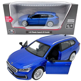Škoda Superb IV Combi modré 1:35 - Sparkys