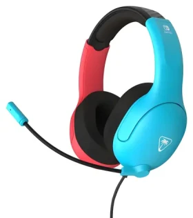 Turtle Beach Airlite Fit modro-červená / Herní sluchátka s mikrofonem / Nintendo Switch / Drátová (TBS-8002-25)