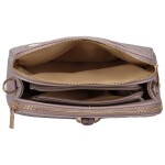 Trendy dámská koženková crossbody MaxFly Maira, fialová