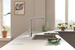GROHE - Blue Pure Dřezová baterie Minta s filtrační funkcí a výsuvnou koncovkou, chrom 30590000