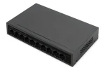 Digitus DN-95354 / Switch / 8+2 port / 10/100 Mbps / PoE 60W / Unmanaged / černá (DN-95354)
