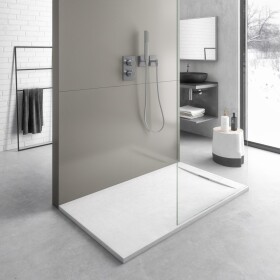 Aquatek - RIVER sprchová vanička z litého mramoru, čtverec, 90x90cm, bílá RIVER9090SQ-B