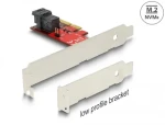 DeLock PCI-E x4 Karta - 1x interní SFF-8643 NVMe červená (89535)