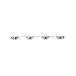 Nimco Bormo chrom čtyřháček s dvojitými háčky BR 11108-26 BR 11108-26