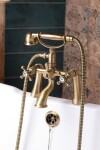 SAPHO - ANTEA připojení pro instalaci vanové baterie na okraj vany (pár), bronz 9856