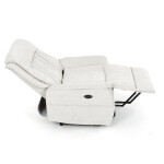 Polohovací křeslo, elektrické zabudované ovládání, béžová, látka, TV-Q8575 CRM2