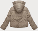 Béžová krátká dámská zimní péřová bunda J Style (16M9188-62) odstíny béžové L (40)
