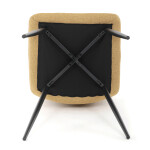 Jídelní židle, žlutá, látka, DCL-V2017 YEL2