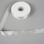 Cake star stuha SWEET LOVE stříbrná 25mm x 45m