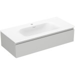 MEXEN/S - Orio koupelnová skříňka 100 cm s umyvadlem Vela, 1 šuplík, šedá mat/bílá mat 91A10-10023-1-BF62-W23M01