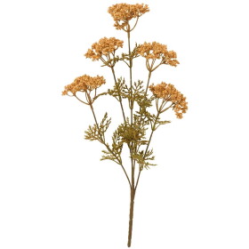 Ib Laursen Umělá květina Honey Umbel Flowers 40 cm, oranžová barva, plast