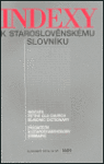 Indexy staroslověnskému slovníku Zdeňka Ribarová
