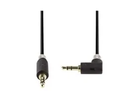 Nedis Stereo audio kabel / 3,5 mm zástrčka - 3,5 mm zástrčka / 1 m / pozlacené / antracit (CABP22600AT10)