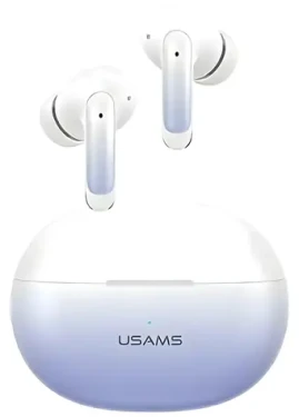 USAMS X-Don Series modrý přechod / TWS bezdrátová sluchátka / Bluetooth 5.3 / ENC / mikrofon (BHUENCXD03)