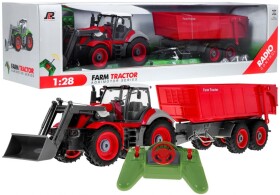 Mamido Traktor s vlečkou na dálkové ovládání R/C červený