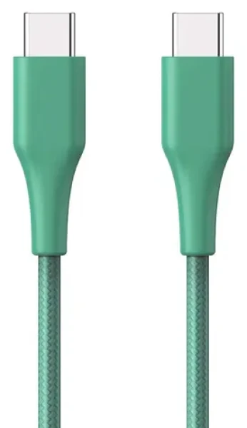 ER POWER kabel USB-C/USB-C GRS zelený / Kabel / USB 2.0 / 1,2 m / 60 W (ERPWCBCTCGN)
