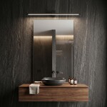 Koupelnové nástěnné LED svítidlo SWE051-1W 80 cm Black OSW-20151