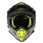 Moto přilba Just1 J38 Korner fluo žlutá/titanová - XS