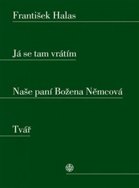 Já se tam vrátím. Naše paní Božena Němcová. Tvář František Halas