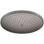 HANSGROHE - Croma Hlavová sprcha 280, EcoSmart, kartáčovaný černý chrom 26221340