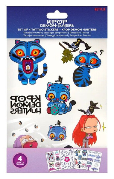 KPop Demon Hunters Dočasné tetování