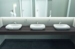 DURAVIT - DuraStyle Umyvadlo na desku, 60x38 cm, bez přepadu, WonderGliss, bílá 03496000001