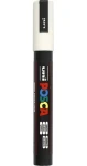 POSCA PC-5M bílá / Popisovač / Akrylová barva na vodní bázi / Univerzální – papír, textil, kov, sklo (PC-5M-white)