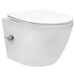 REA - Závěsná WC mísa Carlo Lux Rimless s funkcí bidetu REA-C9701