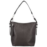 Módní dámská kožená kabelka na rameno Sherica, taupe