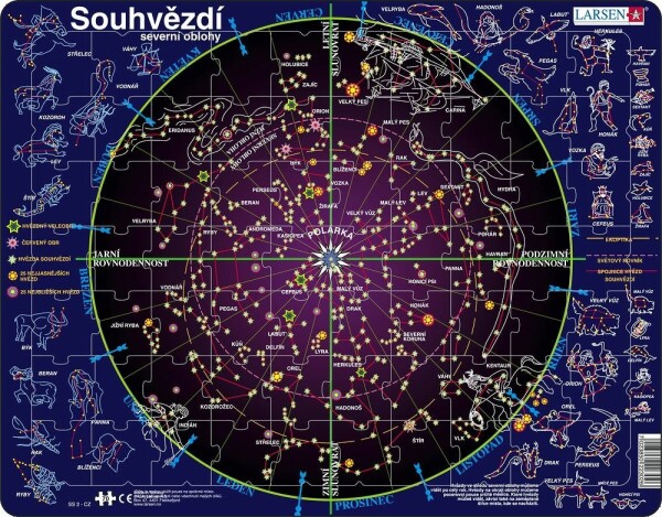 Puzzle MAXI - Souhvězdí/70 dílků - Larsen