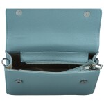 Stylová dámská koženková crossbody kabelka MaxFly Hanele, světle modrá