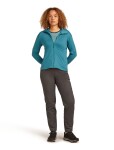ICEBREAKER Wmns 360 Realfleece Elemental LS Zip Hood, Topaz (vzorek) velikost: S