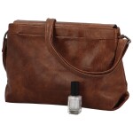 Trendy dámská koženková crossbody kabelka Daile, coffee