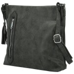 Stylová dámská koženková crossbody kabelka Bessy, černá