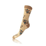 Dárková krabička zábavných crazy ponožek 4 páry CRAZY SOCKS BOX - BELLINDA - červená 39 - 42