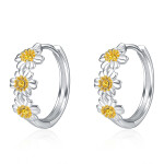 LUNICA Stříbrné náušnice KVÍTKY 0684