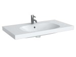 GEBERIT - Acanto Umyvadlo 90x48 cm, otvor pro baterii, s přepadem, bílá 500.623.01.2