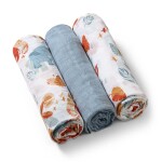 Baby Ono Mušelínové super měkké plenky 70x70cm 3ks barva: modrošedá